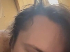 Trans woman gargling ex-boyfriends diminutive beef whistle