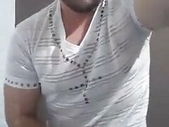Barded cute boy handjob
