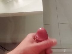Cum in hotel's shower