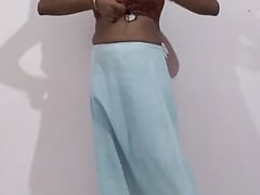 Crossdresser in saree