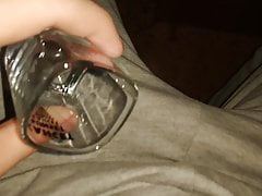 Guy cum in a glass