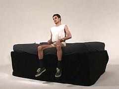 White guy is surprised by this huge black rod