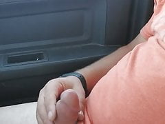 Ball stretching and jerking off