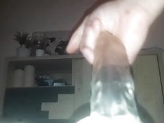 My virgin ass riding dildo
