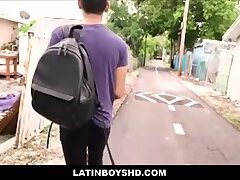 Straight Twink Latin Boy Paid Money Gay Public Fuck Outside