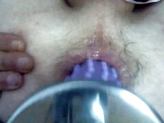 The 9inch hedgehog dildo deep in my ass! POV