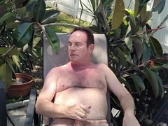 Grandfather Nutting Outdoors