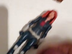 Black widow figure bukkake