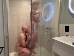 Femboy Surprises Stepdaddy in the Douche34