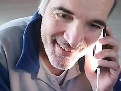 After a long phone call I have to touch my cock that wanted to be wanked