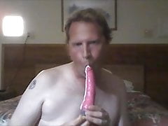Dildo deep in ass