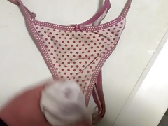 Cumming on nieces panties, after wanking with mother in laws