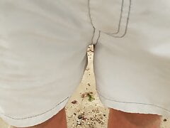 Pissed myself on the beach