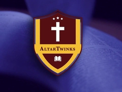 Altarboy gives priest head and rails knob