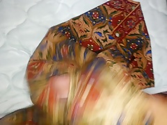 Jerking all lungi and cum on Aunty's AYU 526