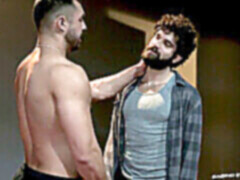 Hunk blowjob, gay cumshot, australian