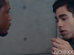 Hard DeAngelo Jackson shoot his cum into photographer Lucas rear