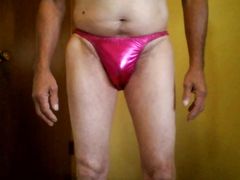 modeling some of my pink bikinis
