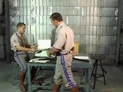 Hottest male pornstars Gerry Preston and Kevin Cage in exotic uniform, masturbation homosexual adult scene