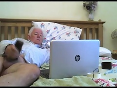 grandpa stroke on webcam