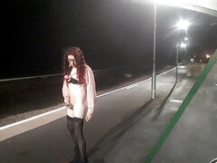 Stripping at the train station