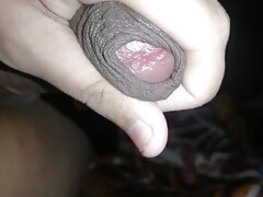 Hot Precum came out while jerking my Big Brown Cock