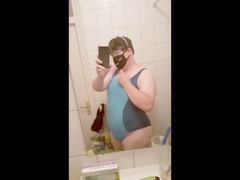 Showers, euro, swimsuit cum