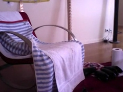 fist on chair
