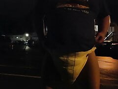 Diapered outside