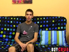 Youthfull Lad Max Morgan Dialogue before Onanism Money-Shot