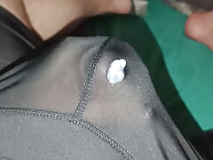 Chubby Boy Cumming in Black Undies
