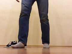 Cumshot on my sock and eating cum