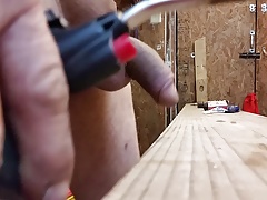 Rolling and edging precum cum taste