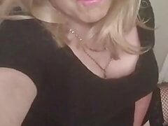 CD Krissy Sweets stroking her she cock