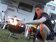 Night Hand Job in a Public Campground