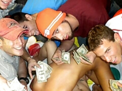 Humiliating amateur action with the pledges