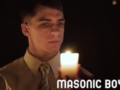 MasonicBoys - DILF tormentor Felix Kamp slaps apprentice Clayton Cherish booty