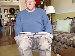 Want to watch a 67 year old man masturbating?