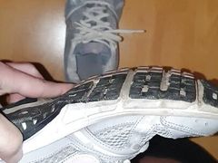 Her Nike Sneakers Well Treated (cummed)