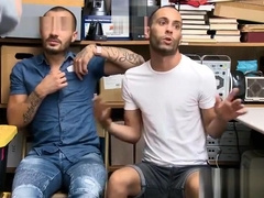 Two latin guys caught and apprehended by security guard