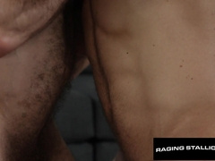 Scruffy Grizzly Rides Torn Man - Cole Ryan, Grayden Hall - RagingStallion