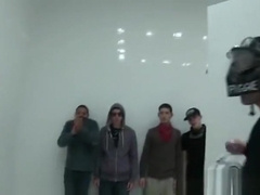 Gay college gangbang in shower with hot freshers