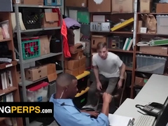 Black Officer In Uniform Charles King Drills Cute Boys Asshole For Stealing Porn