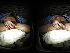 VR180 Stroking Hairy Cock