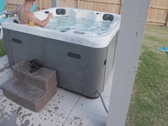 Nastytwinks - Outdoor Shower - Jay Angelo Takes A Shower Outside When Checks In On Him And Fun Ensues - Jordan Haze