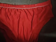 Masterbating  bra and panty