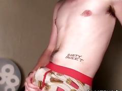 Sweaty armpits jock wears his sexy glasses while jerking