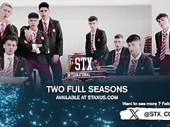STAXUS :: My friend catches me masturbating and can't help but join in.