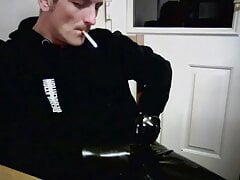 Ex Latex Gloves Boyfriend Eats His Own Cum