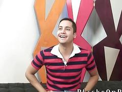 This guy's really excited about black dick